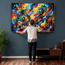 Geometric Abstract Wall Art Canvas Print, Bold Color by MyGreatCanvas | Canvas Wall Art Prints | Photo Prints & Wall Decor