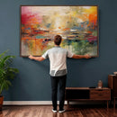 Colorful Abstract Canvas Wall Art — Large Textured Oil by MyGreatCanvas | Canvas Wall Art Prints | Photo Prints & Wall Decor
