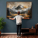 Mountain Lake Canvas Wall Art — Rustic Forest Landscape by MyGreatCanvas | Canvas Wall Art Prints | Photo Prints & Wall Decor