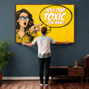 Pop Art Print Bathroom Sign Wall Art Canvas Print — Funny by MyGreatCanvas | Canvas Wall Art Prints | Photo Prints & Wall Decor