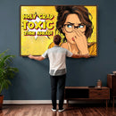 Pop Art Print Bathroom Sign Wall Art Canvas Print — Funny by MyGreatCanvas | Canvas Wall Art Prints | Photo Prints & Wall Decor