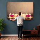 Spa Candles Orchid Canvas Print | Zen Wellness Relaxation by MyGreatCanvas | Canvas Wall Art Prints | Photo Prints & Wall Decor