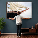 Sailboat Wall Art Canvas Print, Vintage Ship Bow Framed by MyGreatCanvas | Canvas Wall Art Prints | Photo Prints & Wall Decor