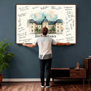 Wedding Guest Book Alternative Wall Art Canvas Print, Personalized Wedding Signature Poster, Custom Couple Photo Guestbook Canvas by MyGreatCanvas | Canvas Wall Art Prints | Photo Prints & Wall Decor