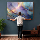 Colorful Abstract Canvas Wall Art Print, Vibrant Popup Color Art Print
