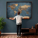 World Map Canvas Wall Art Canvas Print by MyGreatCanvas | Canvas Wall Art Prints | Photo Prints & Wall Decor