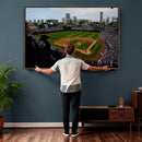 Chicago Cubs Baseball Team Print - Wrigley Field Stadium