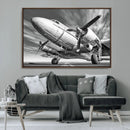 Vintage Airplane on Runway Canvas Print by MyGreatCanvas | Canvas Wall Art Prints | Photo Prints & Wall Decor