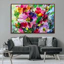 Oil Flower Abstract Canvas Print by MyGreatCanvas | Canvas Wall Art Prints | Photo Prints & Wall Decor