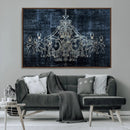 Dark Chandelier Wall Art Canvas Print by MyGreatCanvas | Canvas Wall Art Prints | Photo Prints & Wall Decor