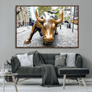 Charging Bull Wall Art Canvas Print