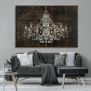 Rustic Chandelier Canvas Print by MyGreatCanvas | Canvas Wall Art Prints | Photo Prints & Wall Decor