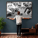 American Football Player Wall Art Canvas Print