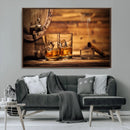 Rustic Whiskey and Barrel Canvas Print by MyGreatCanvas | Canvas Wall Art Prints | Photo Prints & Wall Decor