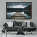 Wooden Bridge Near Lake Wall Art Canvas Print by MyGreatCanvas | Canvas Wall Art Prints | Photo Prints & Wall Decor