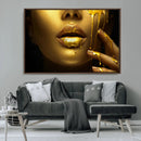 Gold and Women Wall Art Canvas Print by MyGreatCanvas | Canvas Wall Art Prints | Photo Prints & Wall Decor