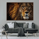 Mighty Lion Wall Art Canvas Print – Majestic Animal Portrait by MyGreatCanvas | Canvas Wall Art Prints | Photo Prints & Wall Decor