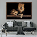 Lion Canvas Wall Art – Majestic Animal Print Artwork for by MyGreatCanvas | Canvas Wall Art Prints | Photo Prints & Wall Decor