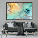 Green Marble Fluid Effect Wall Art Abstract Canvas Wall Art by MyGreatCanvas | Canvas Wall Art Prints | Photo Prints & Wall Decor