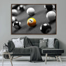 Wall Art Pool Table and Balls Canvas Print by MyGreatCanvas | Canvas Wall Art Prints | Photo Prints & Wall Decor