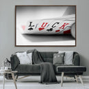 Framed Luck Poker Cards Canvas – Modern Triptych Wall Art, by MyGreatCanvas | Canvas Wall Art Prints | Photo Prints & Wall Decor