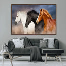 Animal Wall Art Three Horses Farmhouse Art Canvas, Framed by MyGreatCanvas | Canvas Wall Art Prints | Photo Prints & Wall Decor