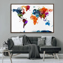 World Map Canvas Print – Detailed Map of the World Wall Art by MyGreatCanvas | Canvas Wall Art Prints | Photo Prints & Wall Decor