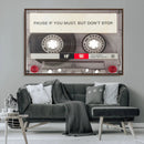 Music Cassette Iconic Wall Art Canvas Print by MyGreatCanvas | Canvas Wall Art Prints | Photo Prints & Wall Decor