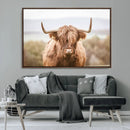 Scottish Serene Highland Cow Canvas Wall Art – Serene