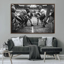 American Football Wall Art Canvas Print Framed Stadium Sport