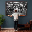 American Football Wall Art Canvas Print Framed Stadium Sport