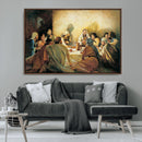 Last Supper Wall Art Canvas Print, Framed Jesus Painting Art