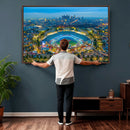 Los Angeles Dodgers Wall Art Canvas, Dodger Stadium Wall Art