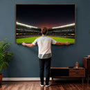 Yankee Stadium Night Game Triple Canvas, Yankee Stadium
