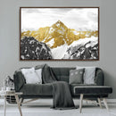 Gold Abstract Mountains Wall Art Print on Canvas, Nature by MyGreatCanvas | Canvas Wall Art Prints | Photo Prints & Wall Decor