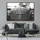 Vintage Farmall Tractor Wall Art Canvas Print, Rustic