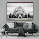 Resting Grizzly Bear Wall Art Canvas Print – Majestic Lazy by MyGreatCanvas | Canvas Wall Art Prints | Photo Prints & Wall Decor