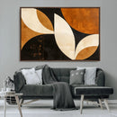 Geometric Abstract Wall Art Canvas Print, Mid Century Modern