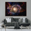 Nebula and Galaxies in Space Wall Art Canvas Print, Spiral