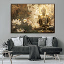 Zen Buddha Wall Art Canvas Print | Peaceful Meditation Decor