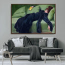 Decadent Girl by Ramon Casas Wall Art Canvas Print, Framed