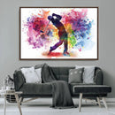 Colorful Golfer Swing Wall Art Canvas Print - Ready to Hang, by MyGreatCanvas | Canvas Wall Art Prints | Photo Prints & Wall Decor