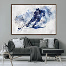 Hockey Player Wall Art Canvas Print - Sports-Inspired