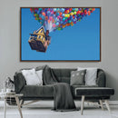 Carl Fredricksen, Up Movie Wall Art, Balloons Wall Art, Air