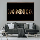 Phases of the Moon Wall Art | Canvas Print for Modern Wall by MyGreatCanvas | Canvas Wall Art Prints | Photo Prints & Wall Decor