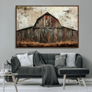 Rustic Barn Wall Art | Farmhouse Wall Decor Canvas Print |