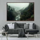 Misty Forest Wall Art | Ready to Hang and Framed | Tranquil