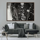 Winter Horse Snow Wall Art Canvas Print
