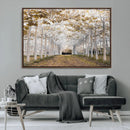 Forest Grove Wall Art | Serene Pathway Canvas Print | Ready