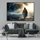 Jesus Walking Water Wall Art – Inspirational Christian